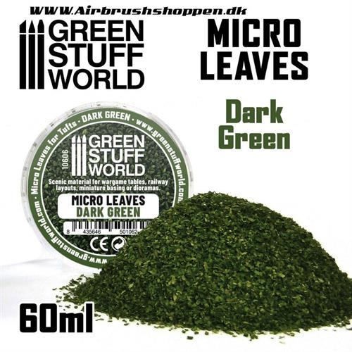 Micro Leaves - Dark green mix 60 ml - mix af Mørkegrønne blade 60 ml